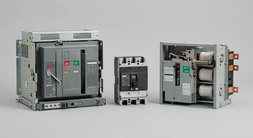 کلیدهای صنعتی ACB MCCB و VCB برای حفاظت تابلوهای برق