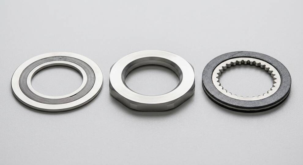 گسکت صنعتی شامل Spiral Wound، RTJ و Kammprofile برای اتصالات فلنجی