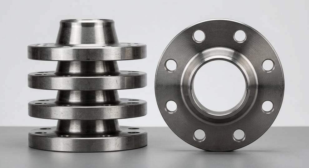 فلنج گلودار جوشی ASME B16.5 با Raised Face و سوراخکاری استاندارد