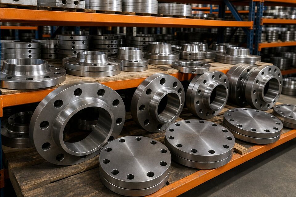 عکس واقعی فلنجهای فولادی صنعتی